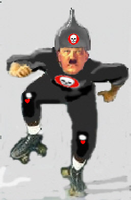 Hitler on roller skates